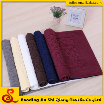 Wholesale 100% Cotton Custom Logo Jacquard Hotel Bath Mat